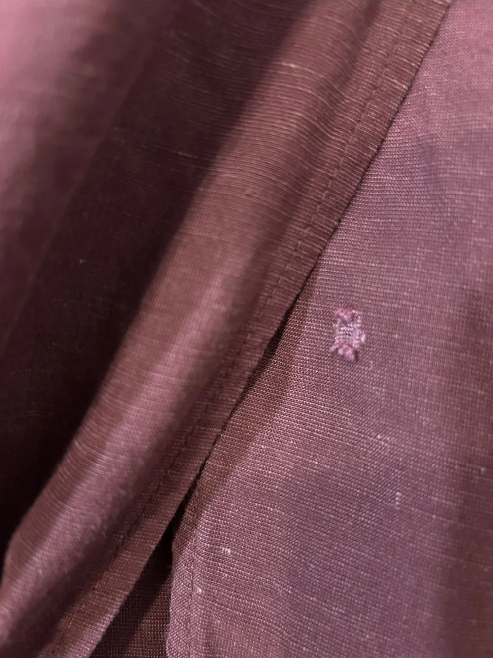 & Other Stories Burgundy Maroon Linen Blend Wrap Midi Skirt
